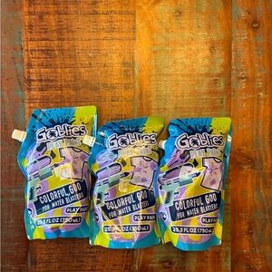 Goblies Play Paint Colorful Goo Refill Pouches bundle of 3 Purple